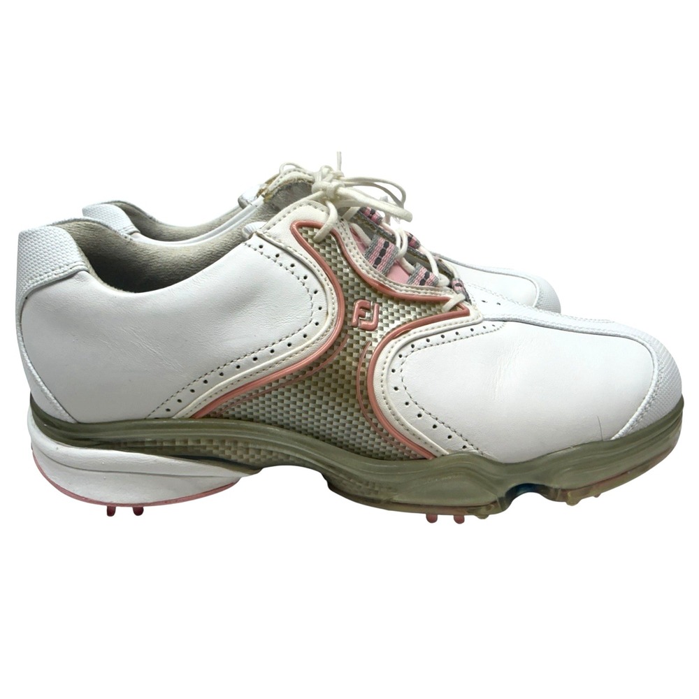 Foot Joys Shoes Womens 7 M Dry Joy Stability Comfort Golf‎ Sneakers White Lace